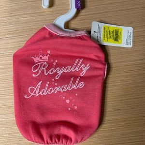 NWT XS “Royally Adorable” Great Choice Dog Shirt.